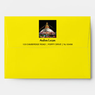 Enveloppe Boudhanath Stupa, Bouddha Eyes, Katmandou, Népal