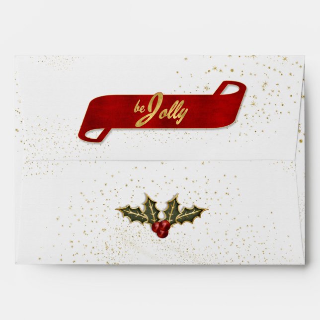 Enveloppe Bouges de Holly Be Jolly avec or (Dos (Haut rabat))