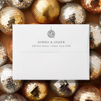 Boule Disco Minimale | Mariage noir et blanc