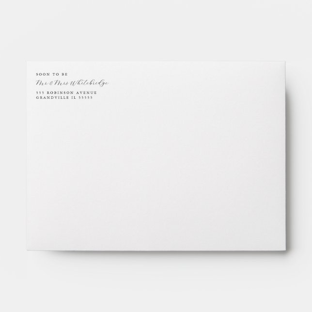 Enveloppe Bouquet d'anémone blanc (Devant)