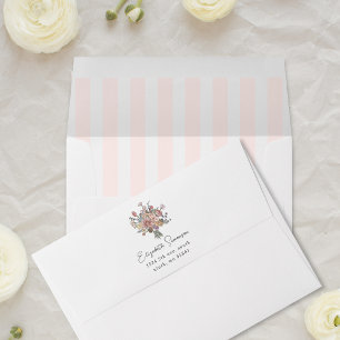 Enveloppe Bouquet floral frais du marché Shower de mariage