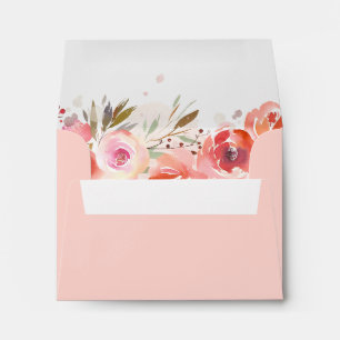 Enveloppe Bouquet Rose