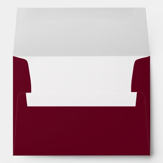 Enveloppe Bourgogne élégant (Dos (Bas))