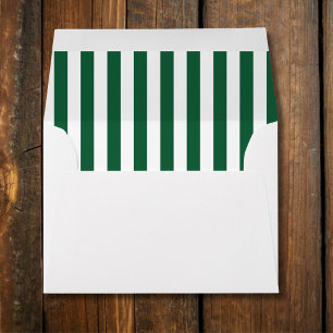 Enveloppe Bouteille vintage classique Vert & Blancs