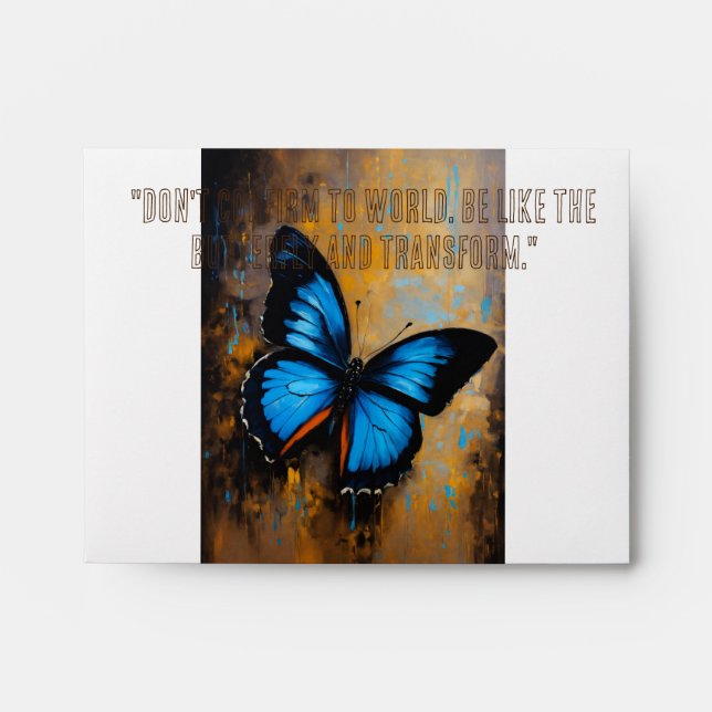 Enveloppe "Boutons à papillon : collection de design d'envel (Devant)