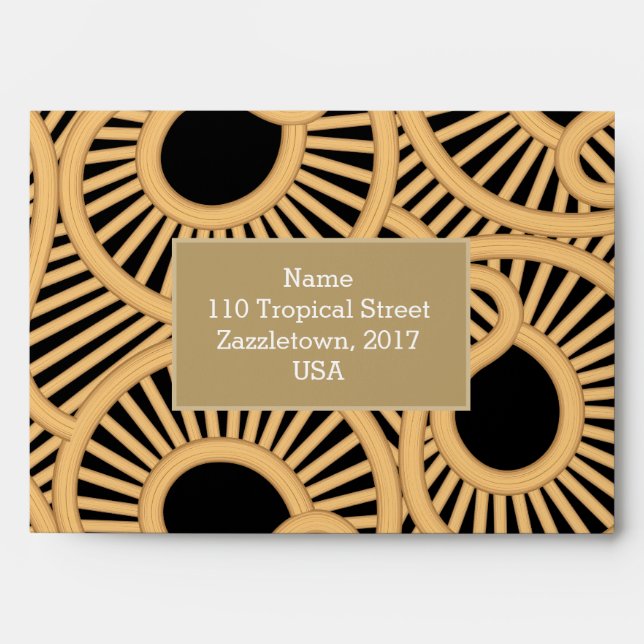 Enveloppe Boutons d'osier (Devant)