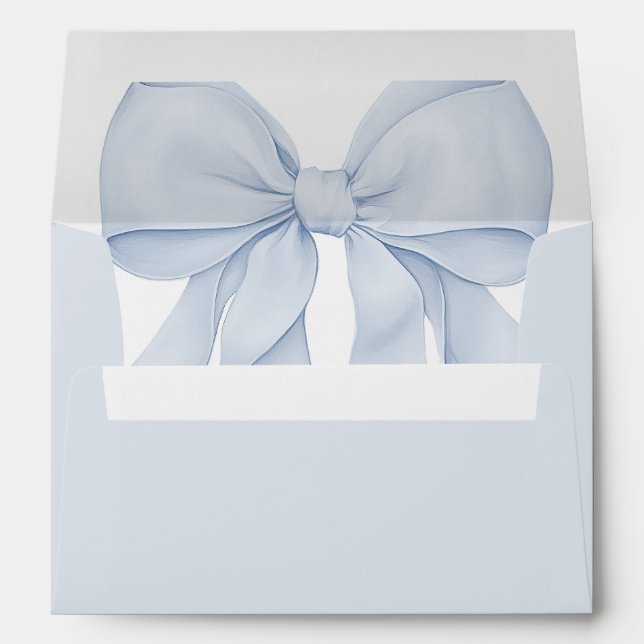 Enveloppe Bow bleu poussiéreux (Dos (Bas))