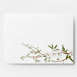 Enveloppe branche de fleur du cornouiller 5x7