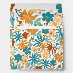 Enveloppe Bright Art Elegant Multicolor Fleur sauvage Abstra