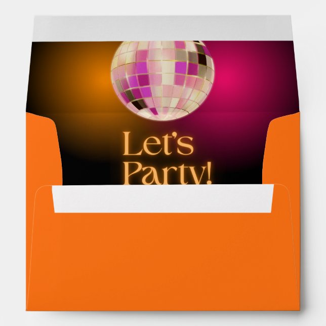 Enveloppe Bright Orange Anniversaire (Dos (Bas))