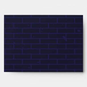 Enveloppe Briques bleu foncé Goth Grunge Motif