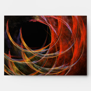 Enveloppe Briser le Cercle Vortex de Feu Art Abstrait