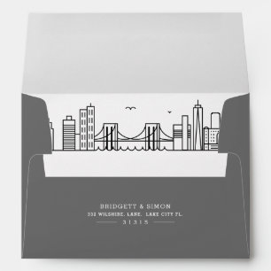 Enveloppe Brooklyn Moderne Deco Révélation sur l'horizon