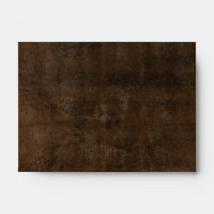 Enveloppe Brown A6 à motif foncé riche