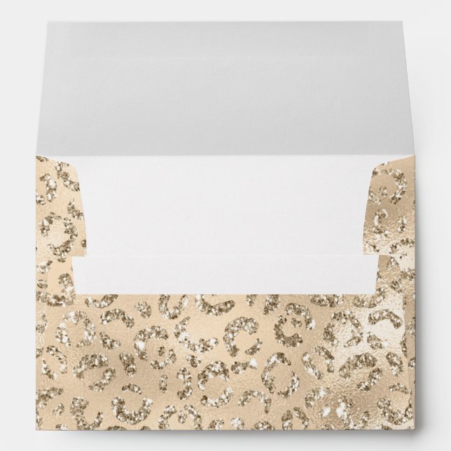 Enveloppe Brown Cheetah Leopard Skin Imprimer Motif Animal (Dos (Bas))