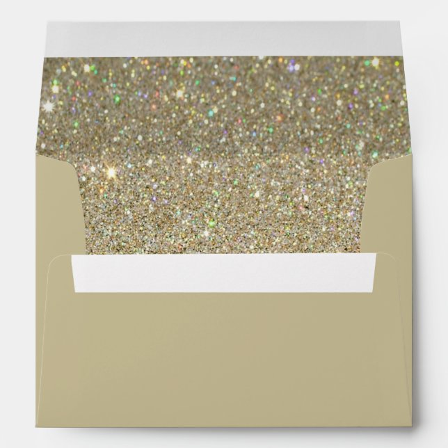Enveloppe Brown de sable, parties scintillantes (Dos (Bas))