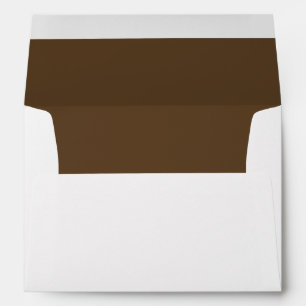 Enveloppe Brown d'invitation au chocolat moyen fon