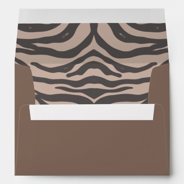 Enveloppe Brown et noir (Dos (Bas))