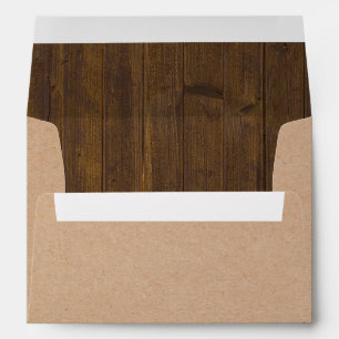 Enveloppe Brown rustique de regard de papier et en