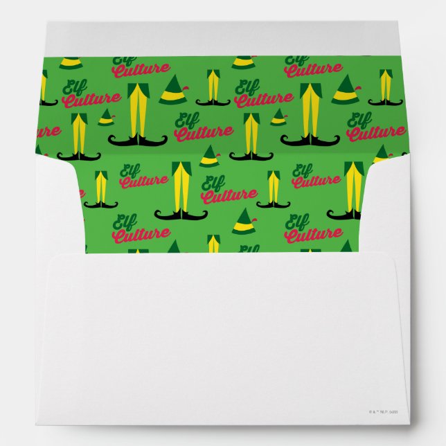 Enveloppe Buddy l'Elfe | Elf Culture Motif (Dos (Bas))