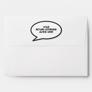Enveloppe Bulle de dialogue simple moderne Fun Comic Book