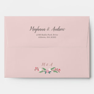 Enveloppe Bunch floral romantique rustique