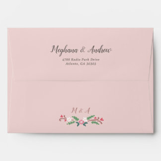 Enveloppe Bunch floral romantique rustique
