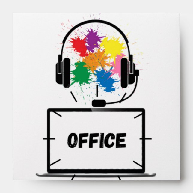 Enveloppe Bureau ou poste de travail (Devant)
