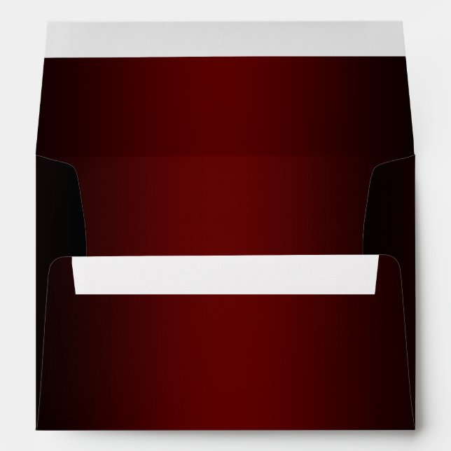 Enveloppe Burgundy et bordure noire Ombre (Dos (Bas))