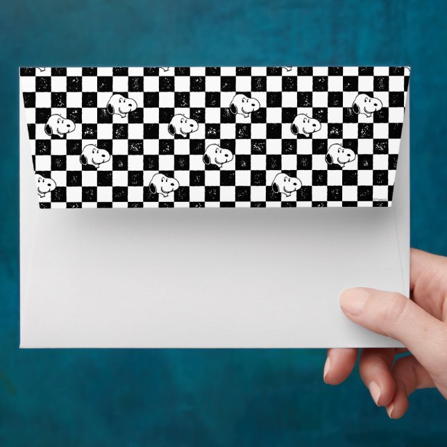 Enveloppe cacahuètes | Drapeau À damiers Snoopy (Hand)