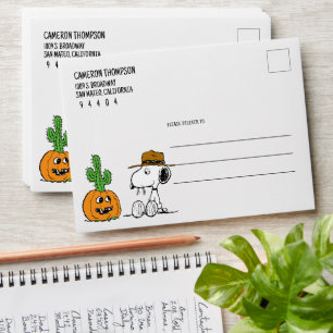 Enveloppe cacahuètes   Halloween du désert de Spike