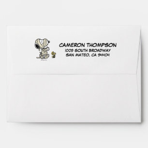 Enveloppe cacahuètes   Snoopy et Woodstock Mummies