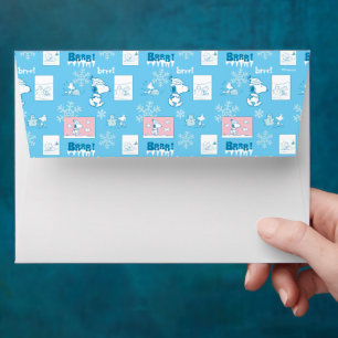 Enveloppe cacahuètes Snoopy Snow Day Motif
