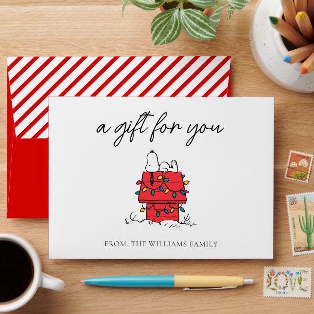 Enveloppe cacahuètes | Snoopy's Dog House With Lights (Desk)