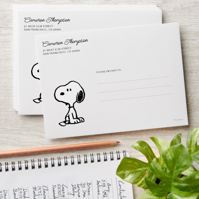 Enveloppe cacahuètes | Tournages de snoopy (Stacked)