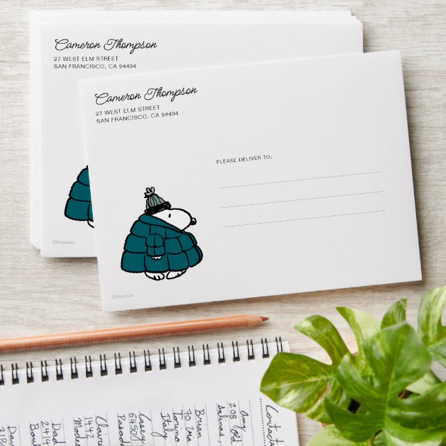 Enveloppe cacahuètes | Veste Snoopy Winter Puffer (Stacked)