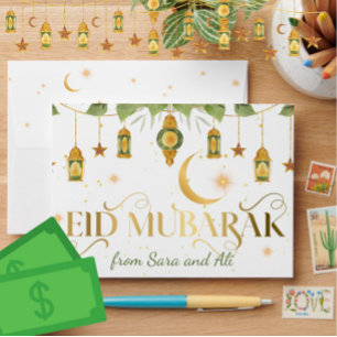 Enveloppe Cadeau d'argent en espèces pour Eid Mubarak - Élég
