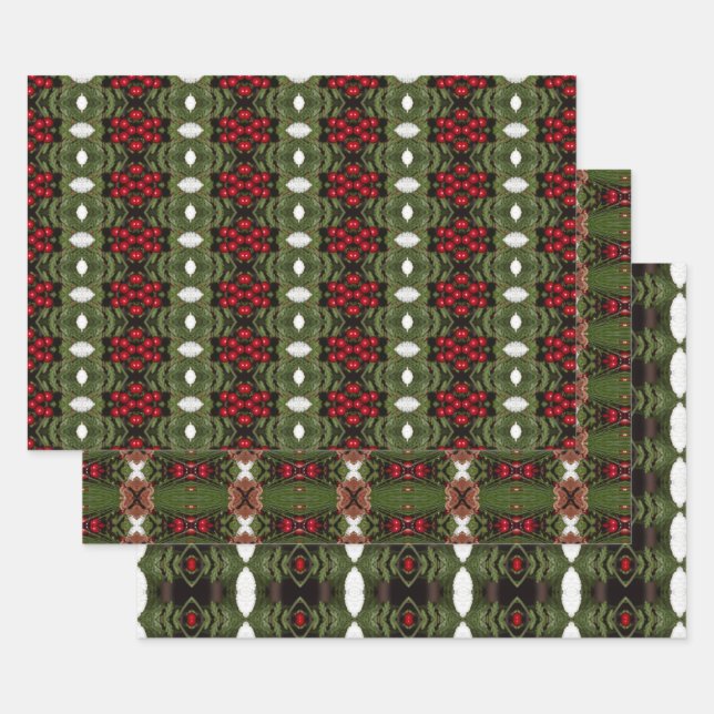 Enveloppe cadeau de feuille de Noël décorative (Lot)