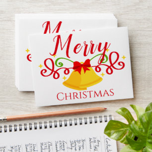 Enveloppe Cadeau de Noël Bell Festive argent