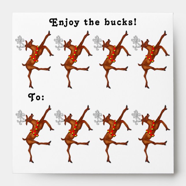 Enveloppe Cadeau de Noël en espèces (Devant)