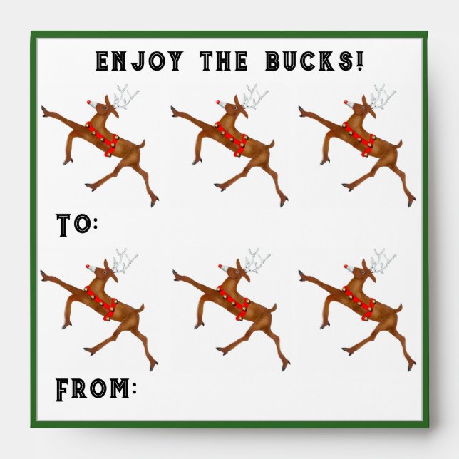 Enveloppe Cadeau de Noël en espèces (Devant)