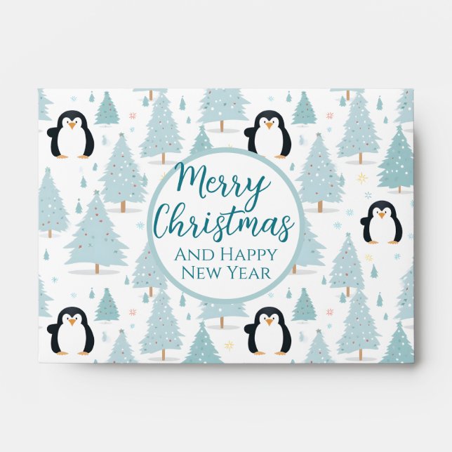 Enveloppe Cadeau de Noël Penguin Cash (Devant)