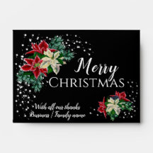 Cadeau de Noël Poinsettia Cash