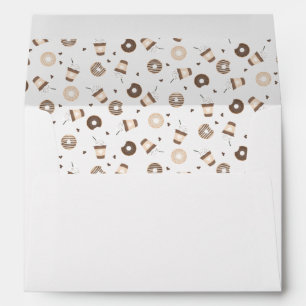 Enveloppe Café Frappuccino Motif de beignets