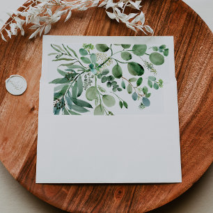Enveloppe Calligraphie de l'Eucalyptus vert