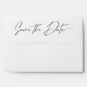 Enveloppe Calligraphie de script minimal moderne Enregistrer