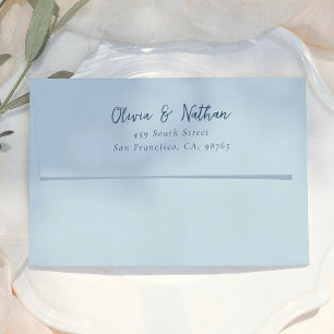 Enveloppe Calligraphie Fantaisiste Adresse de Retour de Mari
