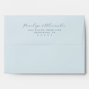 Enveloppe Calligraphie grise élégante