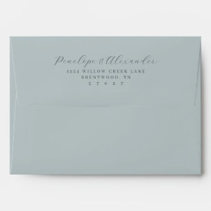 Enveloppe Calligraphie grise élégante
