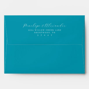 Enveloppe Calligraphie minimaliste noire élégante
